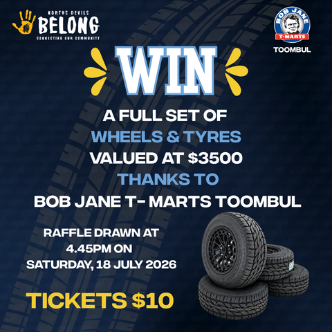 Norths Devils Belong x Bob Jane T-Marts Toombul Raffle