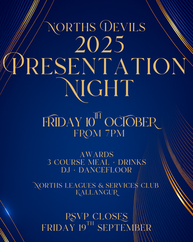 2025 Norths Devils Awards Night - additional tickets
